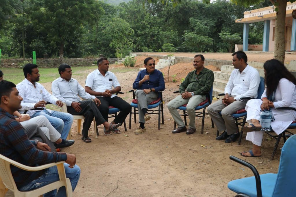 Shri Pratulbhai And Mittal Patel's gathering
with school staff